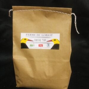 FARINE BIO Blé tendre/froment T80 - semi-complète 1KG